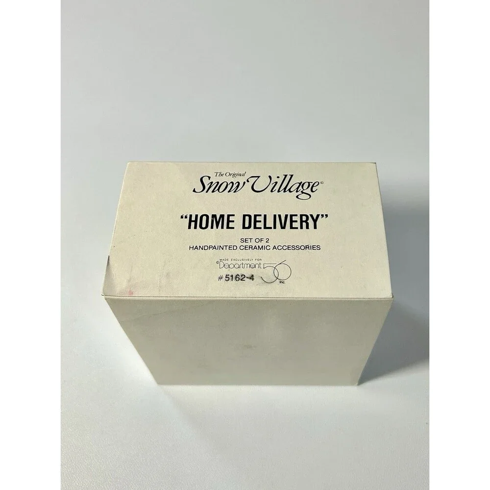 Department 56 Vintage Christmas Snow Village “Home Delivery” Figure Milk Truck